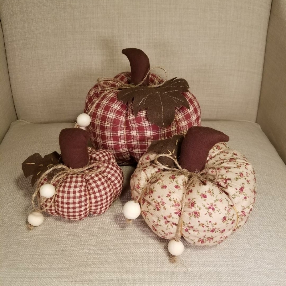 Plush pumpkin set Handmade